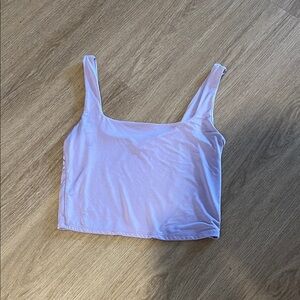 Light purple tank crop top